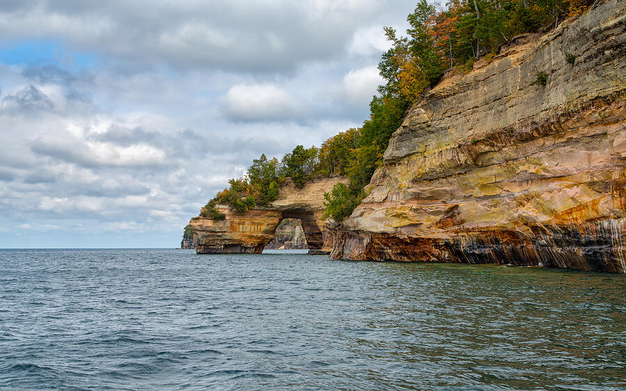 Grand Portal at Pictured Rocks Photograph by John M Bailey - Pixels