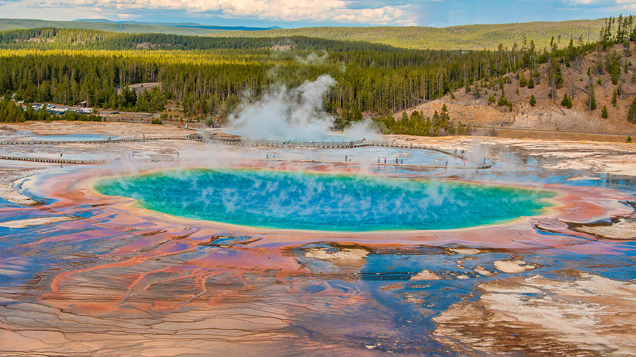 Grand Prismatic Spring Photograph by Brenda Jacobs