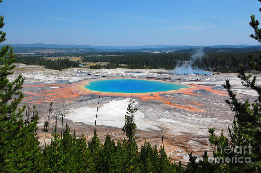 Grand Prismatic Spring from Above Photograph by Debra Thompson