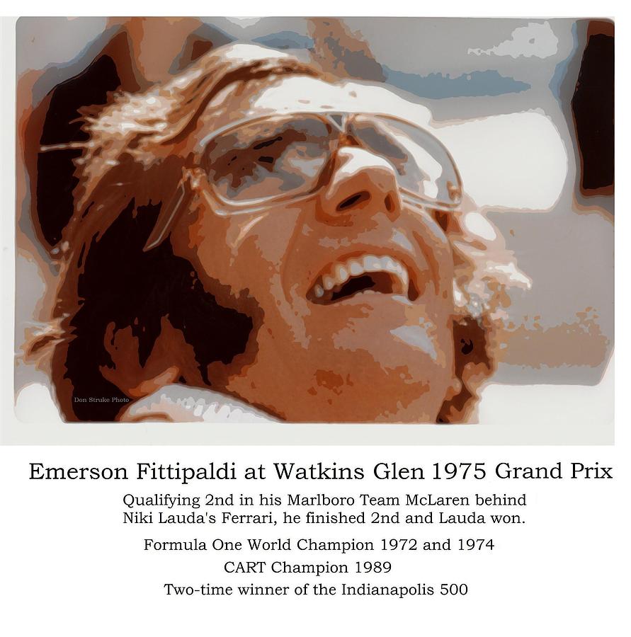Grand Prix Champion Emerson Fittipaldi Photograph by Don Struke