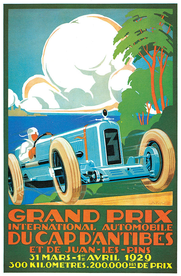 Grand Prix Photograph by Vintage Automobile Ads and Posters