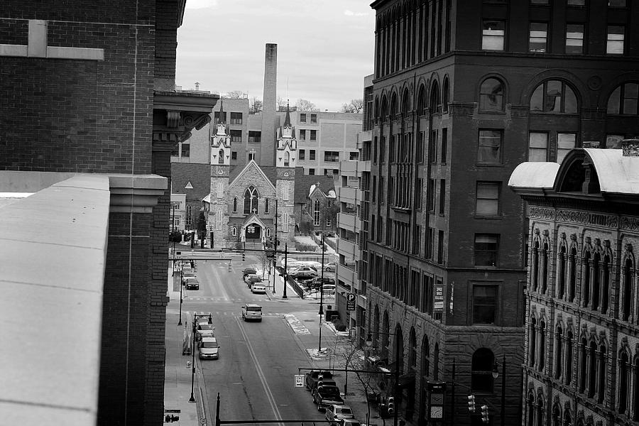 Grand Rapids 10 - black and white Photograph by Scott Hovind
