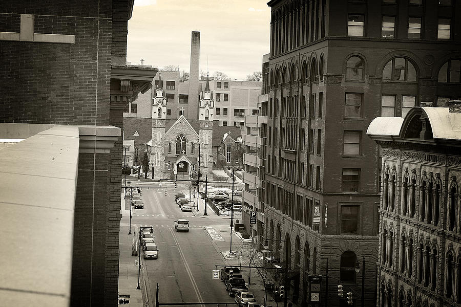 Grand Rapids 10 - sepia Photograph by Scott Hovind