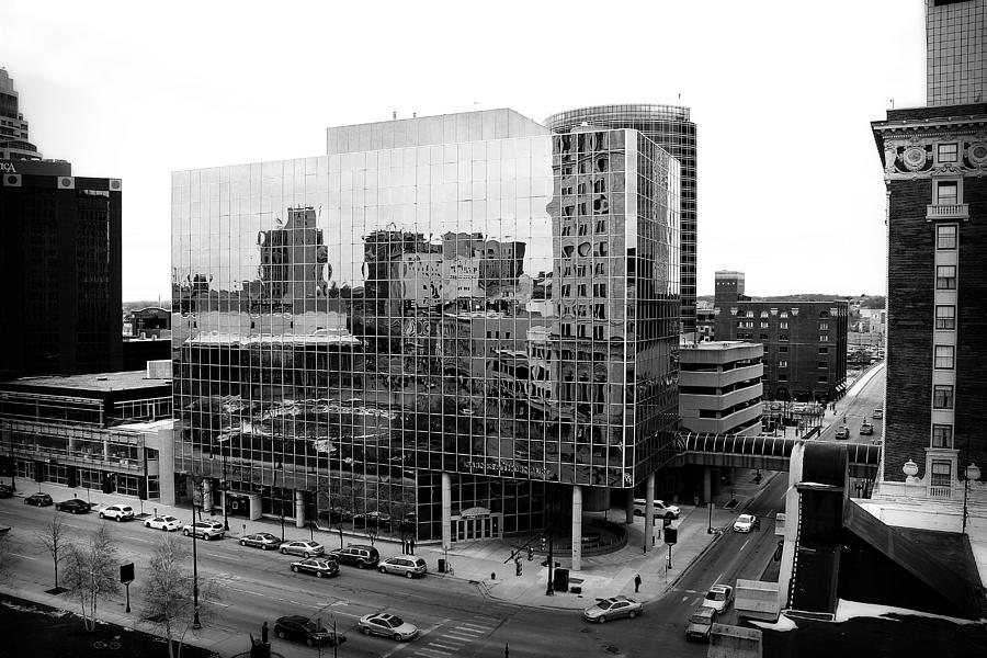Grand Rapids 5 - black and white Photograph by Scott Hovind