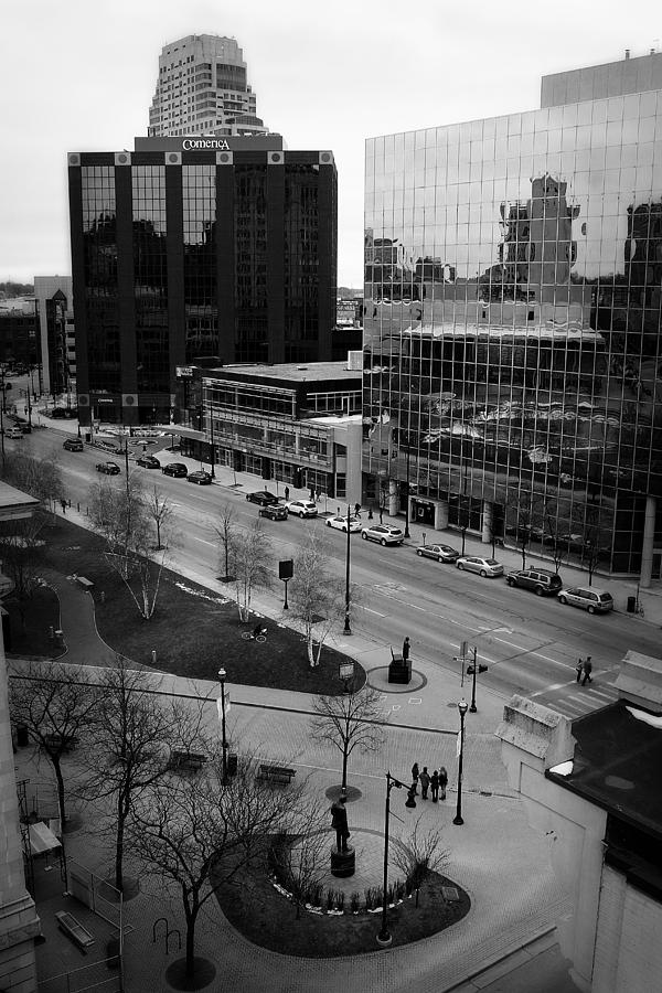 Grand Rapids 6 - black and white Photograph by Scott Hovind
