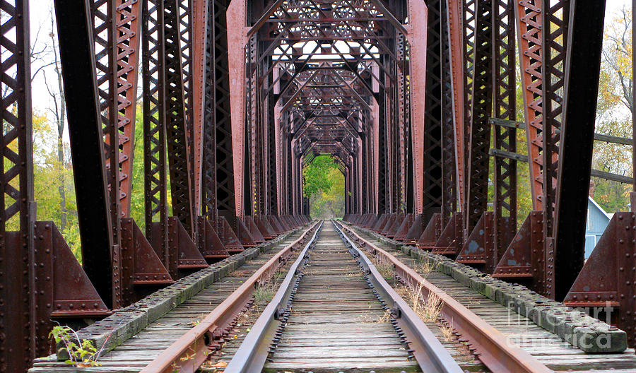 Grand Rapids Railroad Bridge  4809 Photograph by Jack Schultz