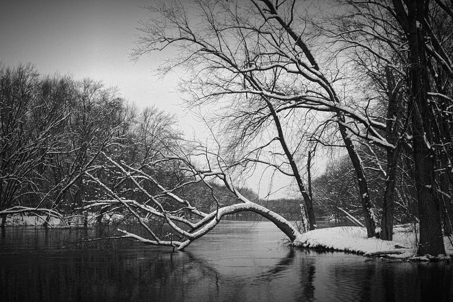 Grand River in Winter Photograph by Randall Nyhof
