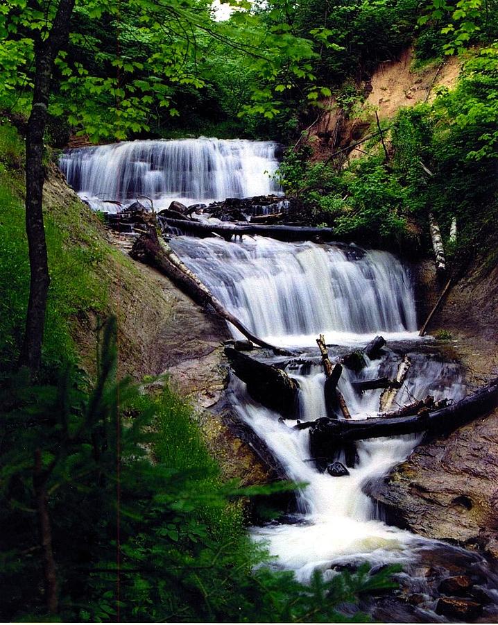 Grand Sable Falls - Grand Marais - Michigan Photograph by Mikel Classen