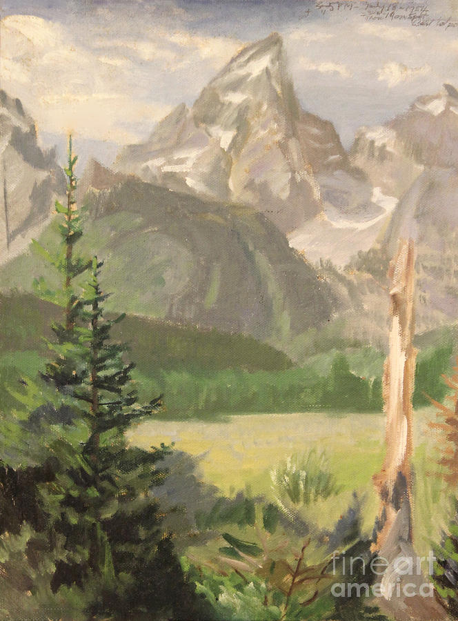 Grand Teton 1954 Painting by Art By Tolpo Collection