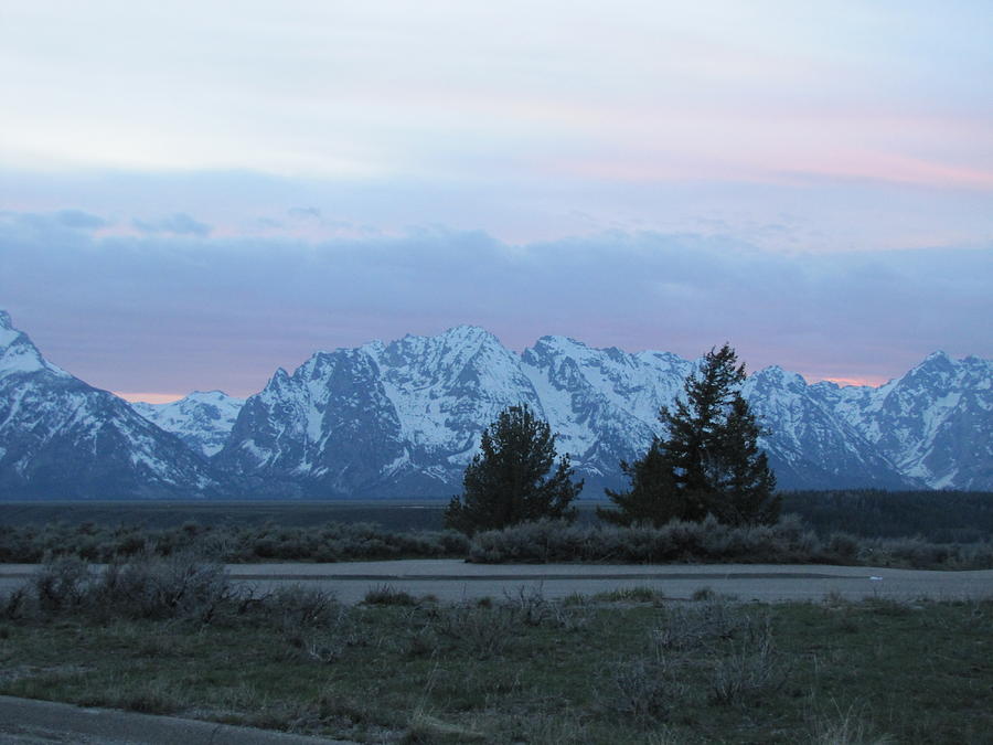 Grand Tetons After Sunset Photograph by Shawn Hughes