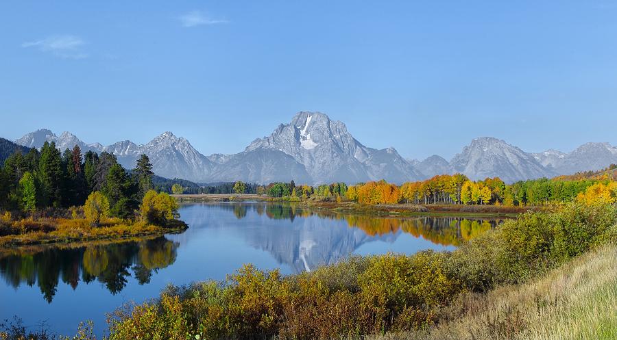 Grand Tetons and Oxbow Bend Photograph by Daniel Behm