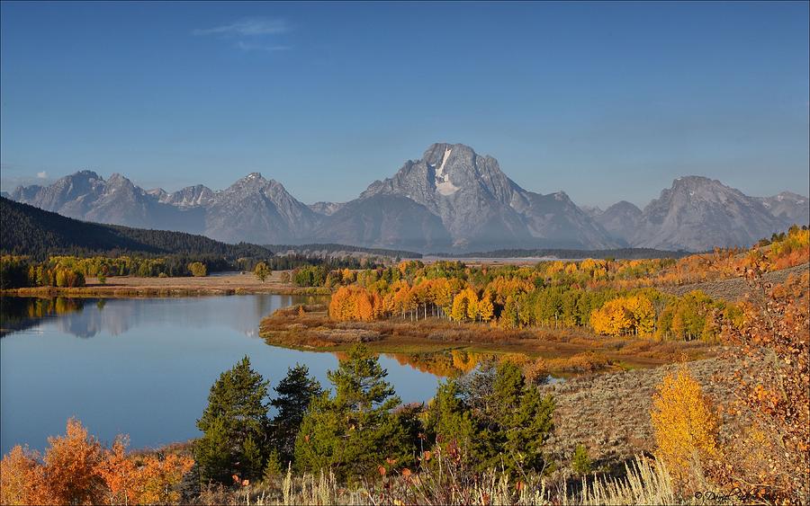 Grand Tetons at Oxbow Bend Photograph by Daniel Behm