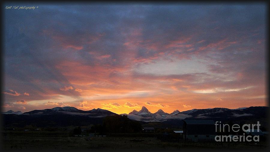 Grand Tetons from the west side Photograph by Kent Hall - Fine Art America