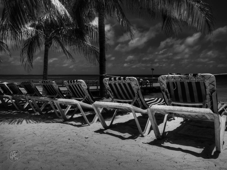 Grand Turk Vacation 003 BW Photograph by Lance Vaughn