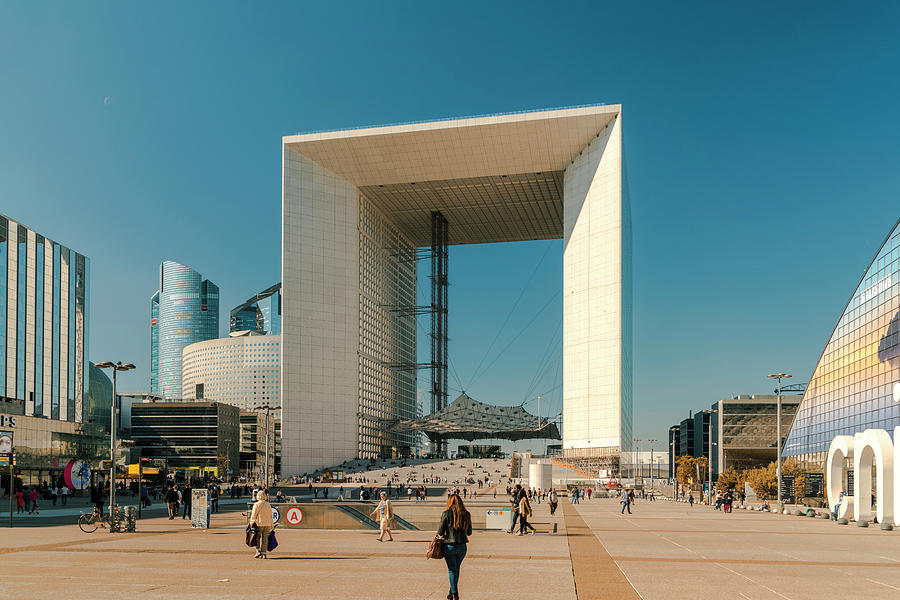 Grande Arche In La Defense District Photograph by Tamboly