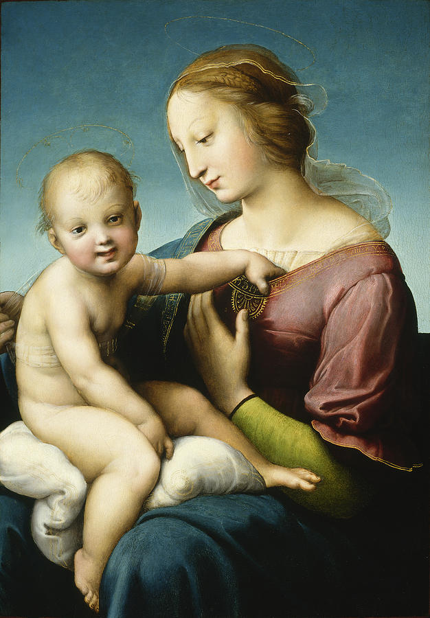Raffaello Sanzio Da Urbino Painting - Grande Madonna Cowper  by Raphael