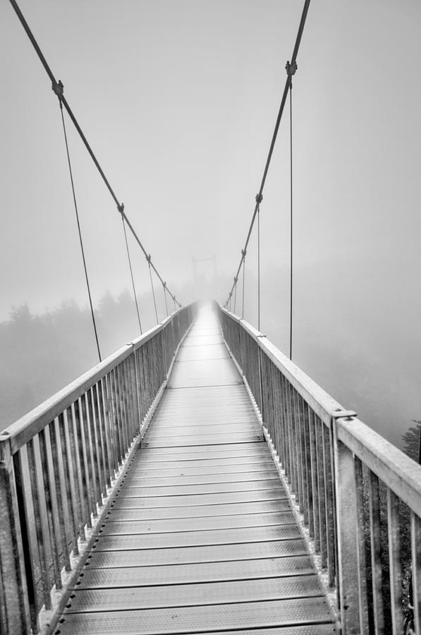 Black And White Photograph - Mile High Bridge #2 by Sonja Dover