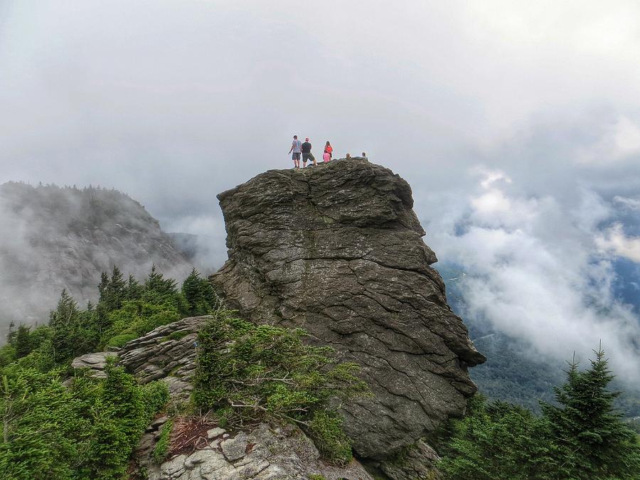 Grandfather Mountain Hikers Photograph by Chris Berrier