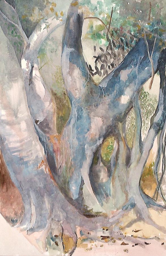 Grandfather Tree Painting by Ray Agius