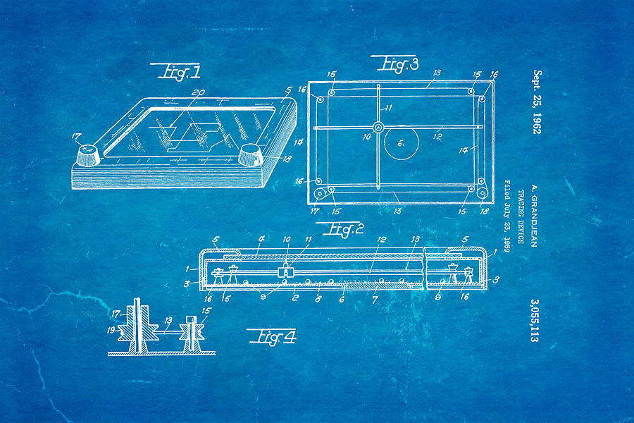 Etch A Sketch Patent - Patent Print, Retro Toys, Game Room Art