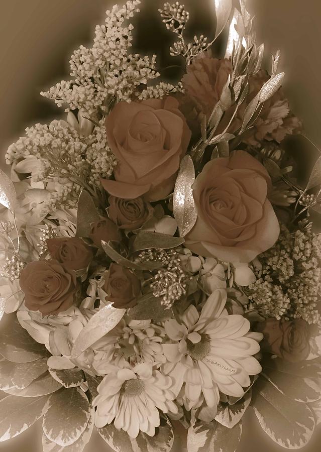 Grandmas Bridal Bouquet Photograph by DigiArt Diaries by Vicky B Fuller
