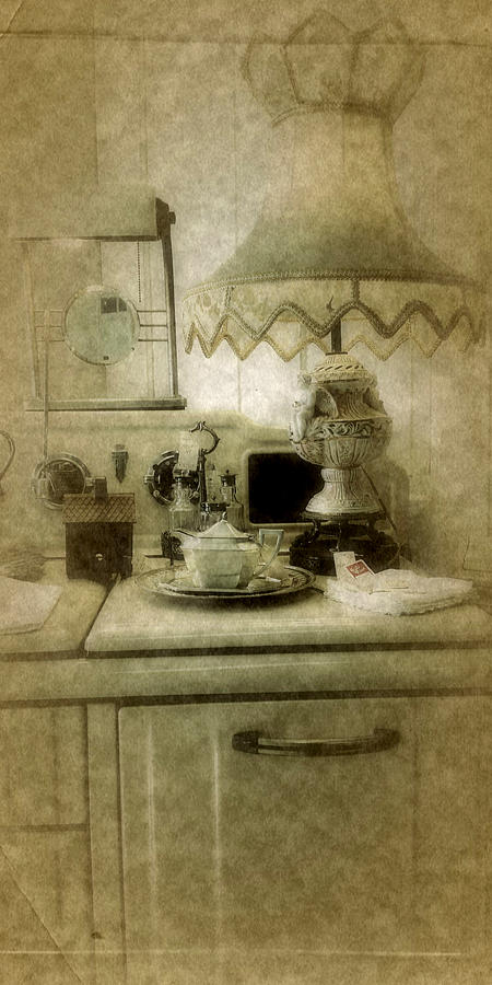 Nostalgic Photograph - Grandmas Kitchen by Bonnie Bruno