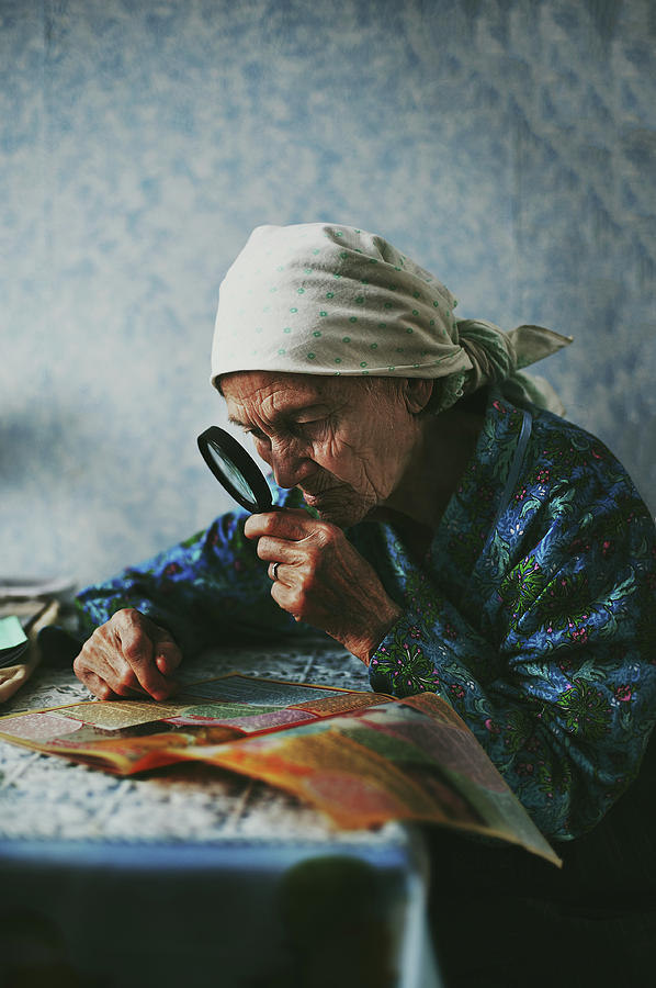 Portrait Photograph - Grandmother by Natalia Zhukova