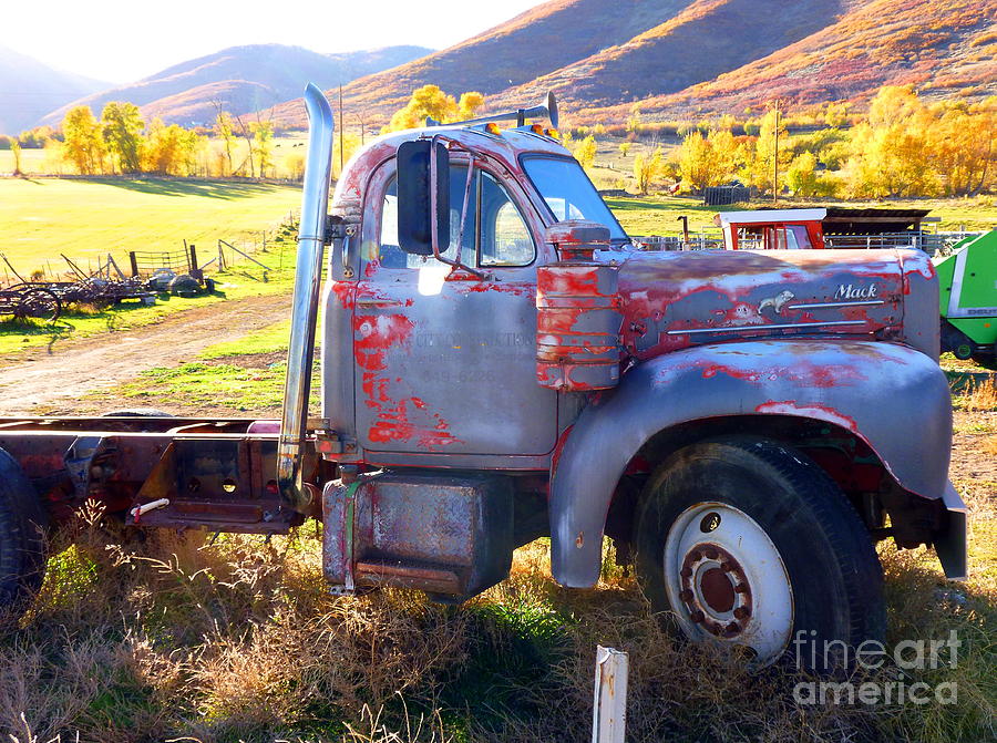 Grandpas Mack Truck Photograph by Jackie Carpenter