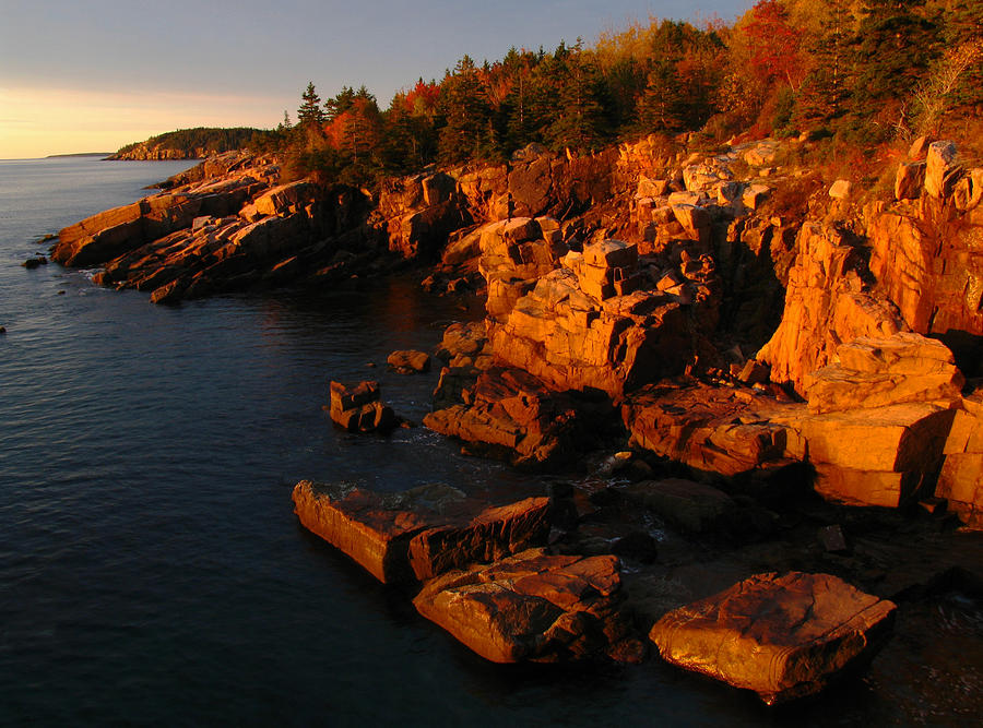 Acadia National Park Photograph - Granite Coast Landscape Acadia NP by Juergen Roth