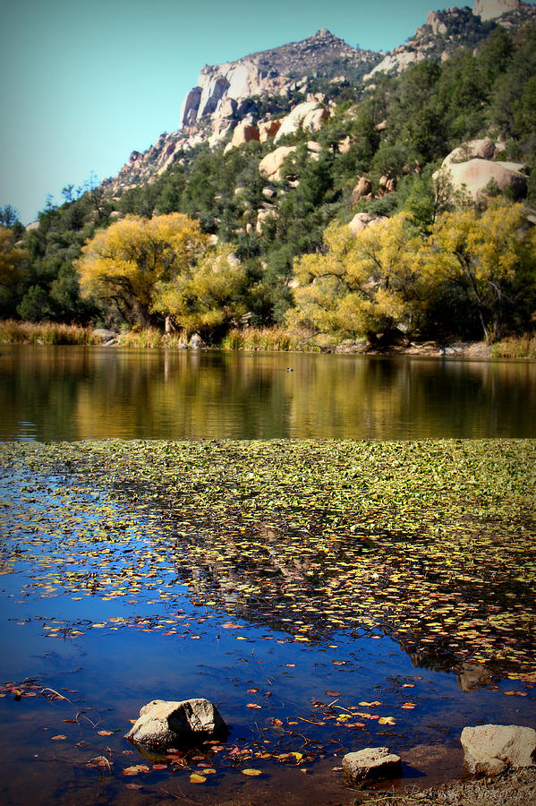 Granite Mountain Autumn Reflections Photograph by Aaron Burrows