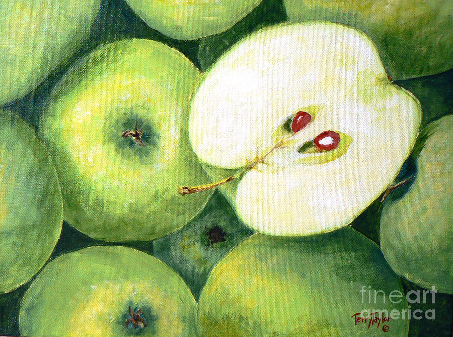 Fruit Painting - Grannies by Terry Taylor