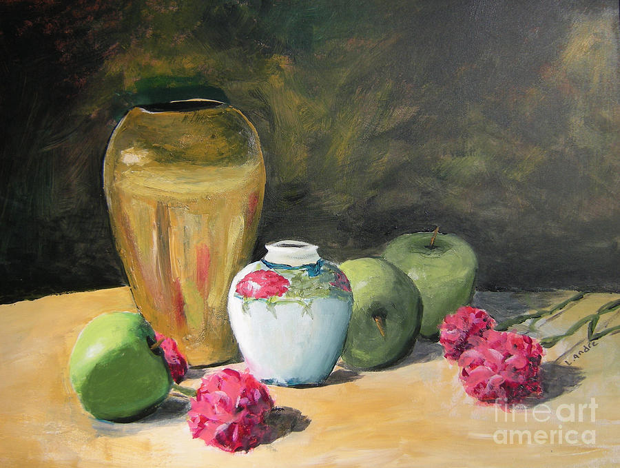 Grannys Apples Painting by Lilibeth Andre