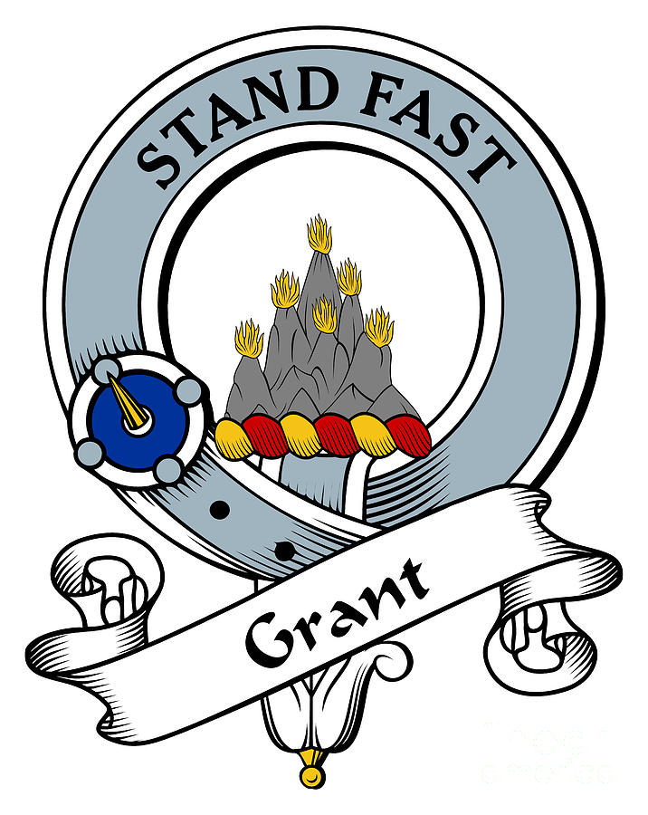 Grant Clan Badge Drawing by Heraldry