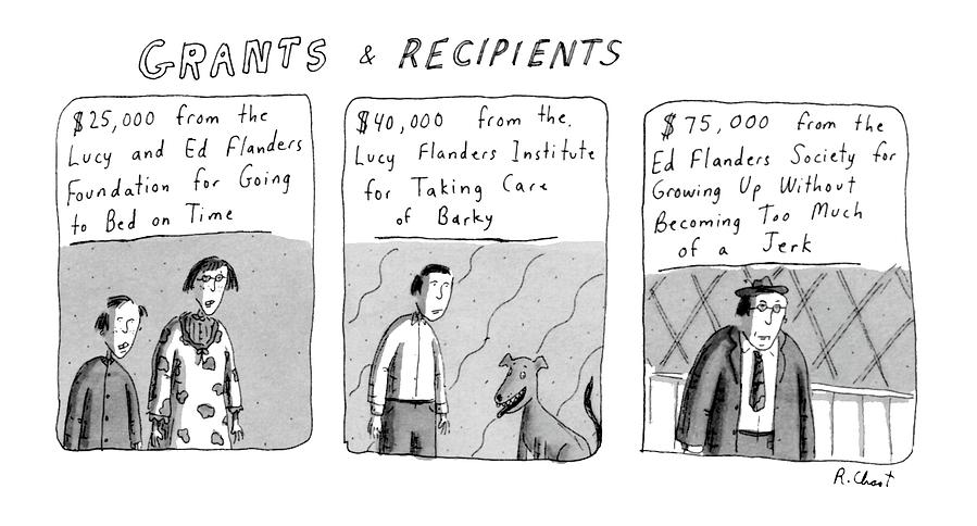 grants & Recipients Drawing by Roz Chast