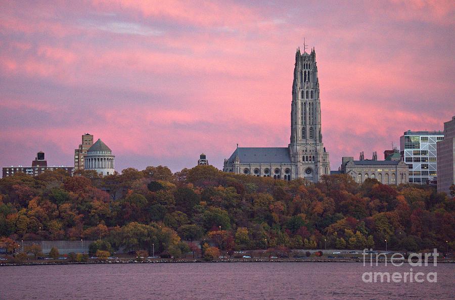 Grants Tomb and Riverside Church on the Hudson Photograph by Lilliana Mendez