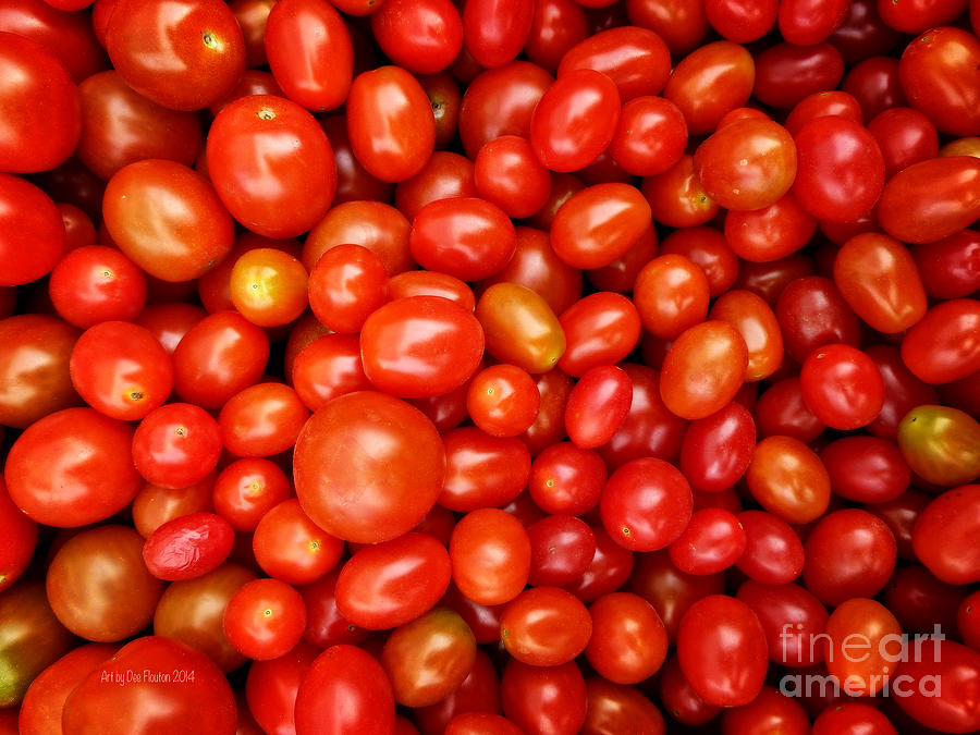 Grape Tomatoes Digital Art by Dee Flouton