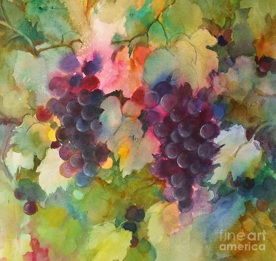 Grapes in Light Painting by Michelle Abrams