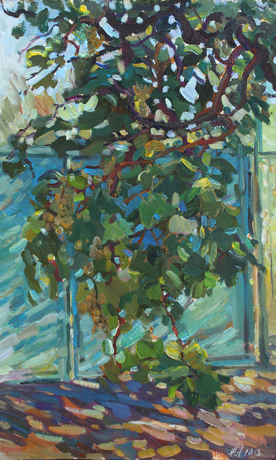 Grapes Painting by Juliya Zhukova