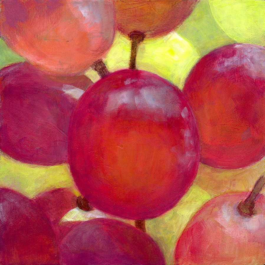 Grapes No.14 Painting by Kazumi Whitemoon