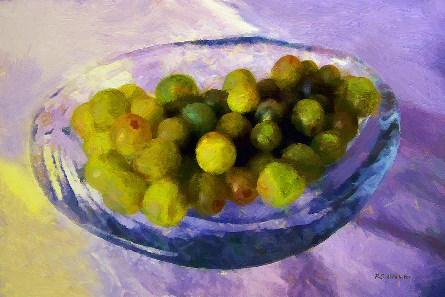 Grapes on the Half Shell Painting by RC DeWinter