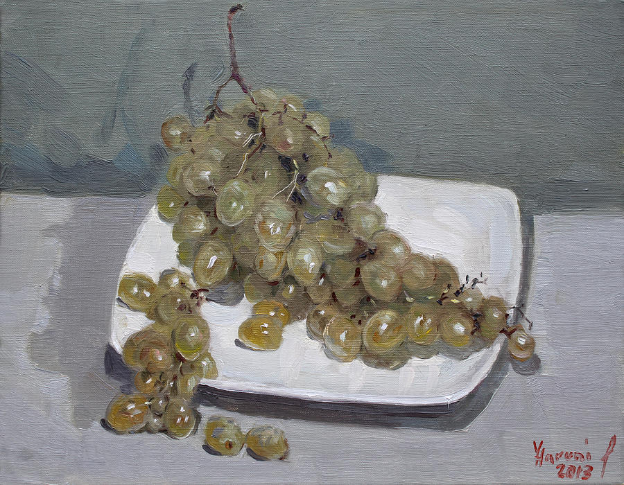 Grape Painting - Grapes by Ylli Haruni