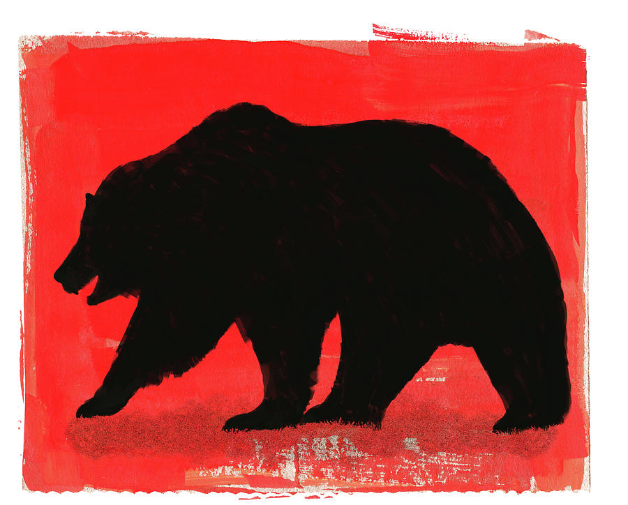 Graphic Bear Illustration Digital Art by Don Bishop