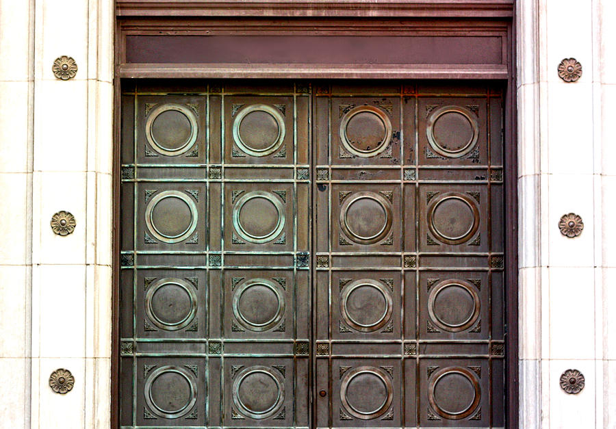 Architecture Photograph - Graphic Door by Suzanne Barber