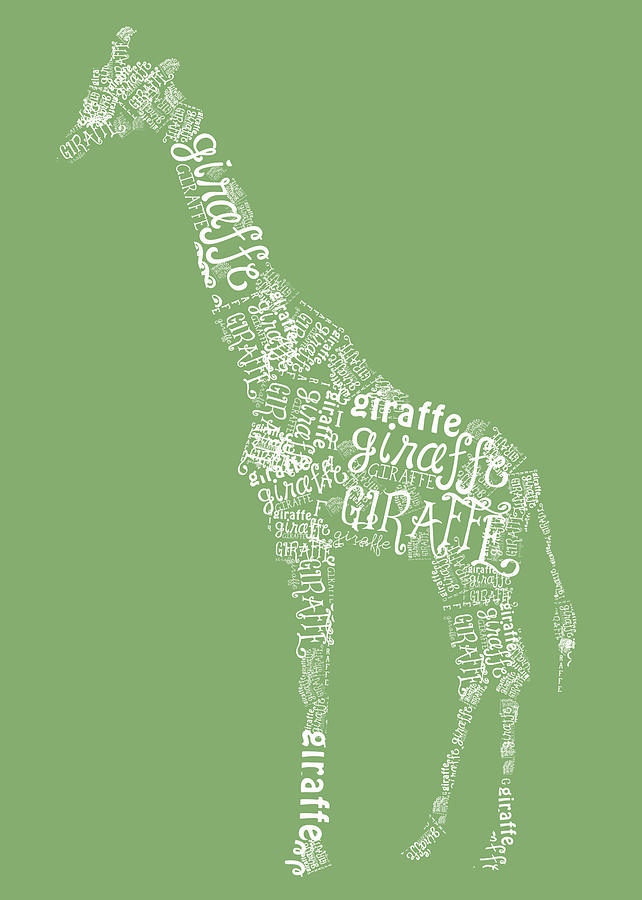 Graphic Giraffe Digital Art by Heather Applegate