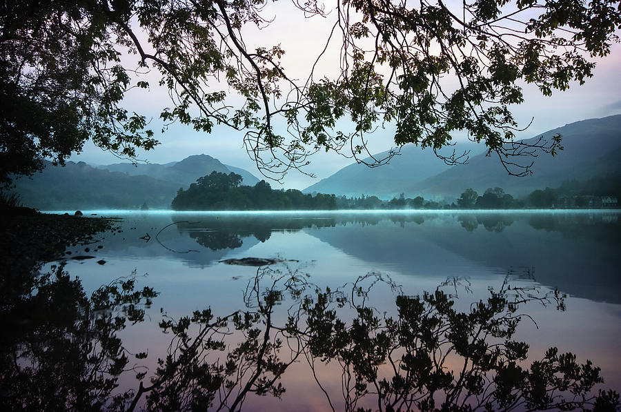 Grasmere Lake At Dawn Photograph by Gmsphotography