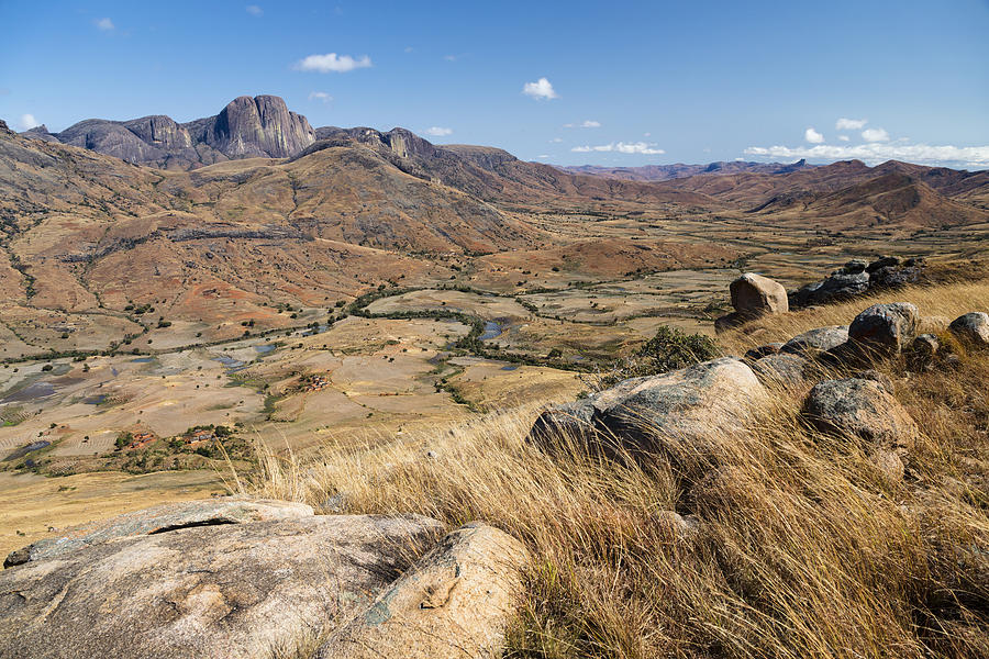 Grassland Tsaranoro Valley Madagascar Photograph by Konrad Wothe