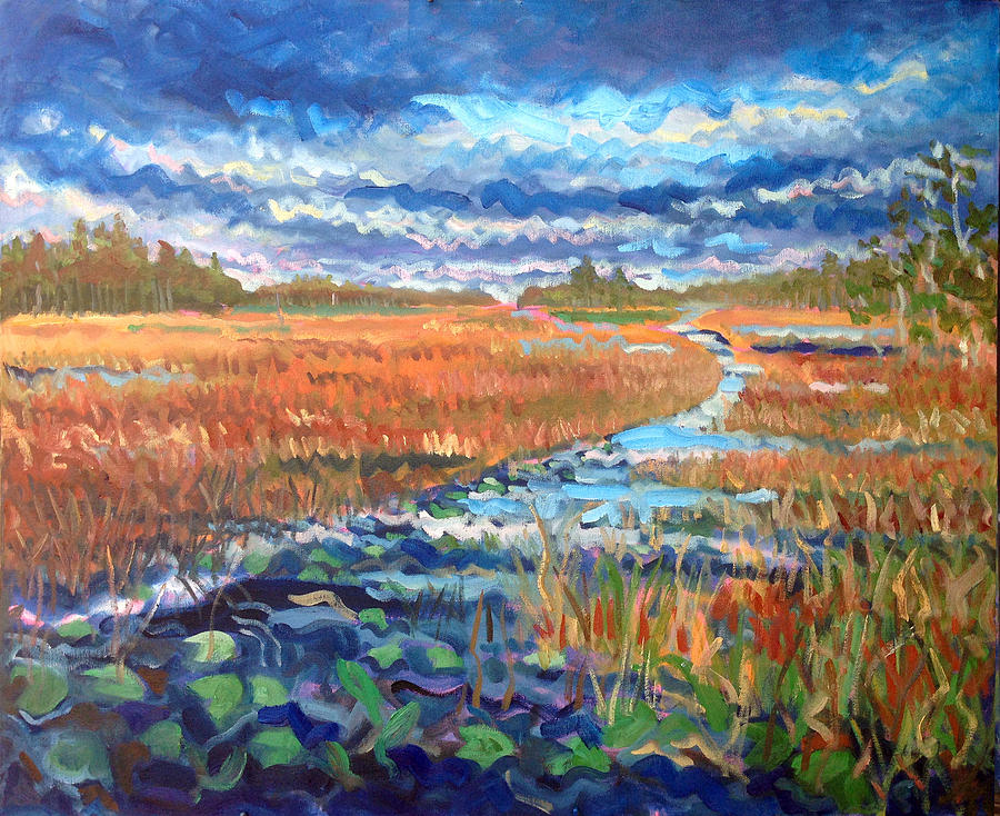 Grassy Waters Painting by Ralph Papa