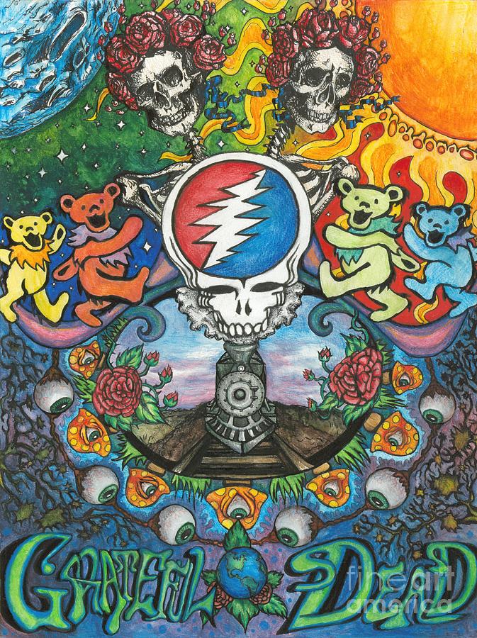 Grateful Dead Poster by Amanda Paul 