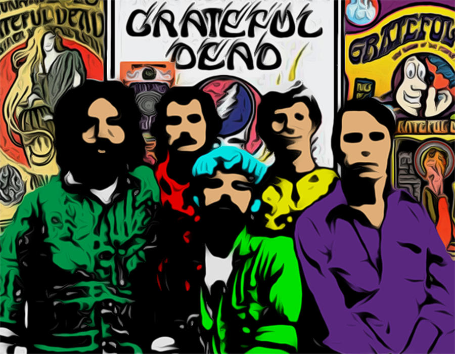 Grateful Dead Digital Art - Grateful Dead by GR Cotler