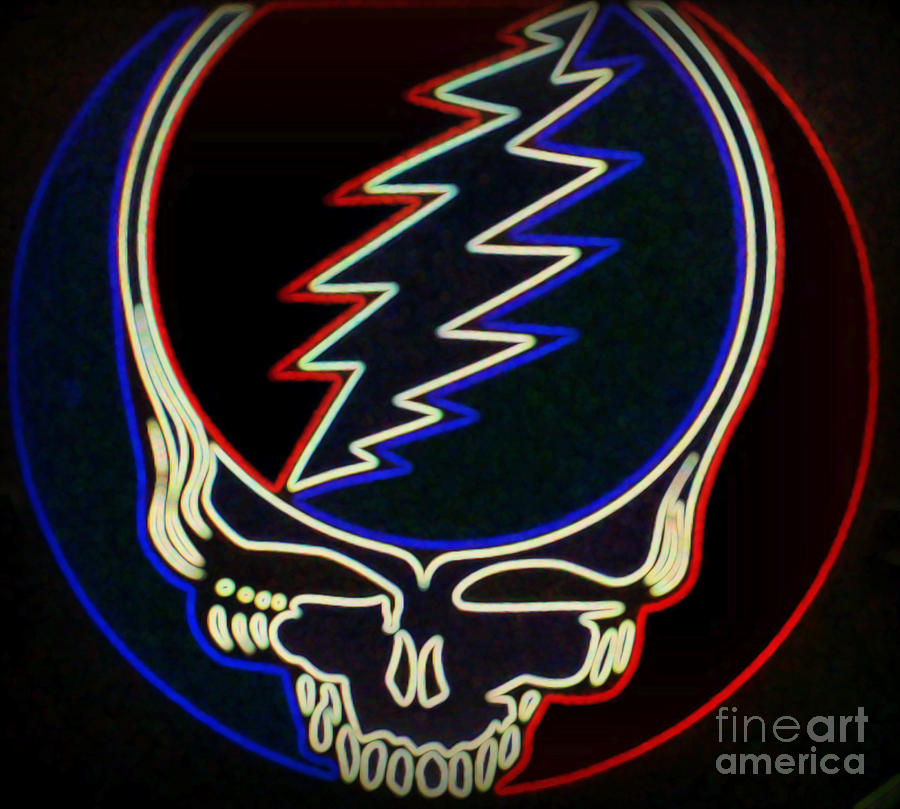 Grateful Dead in Neon Photograph by Kelly Awad